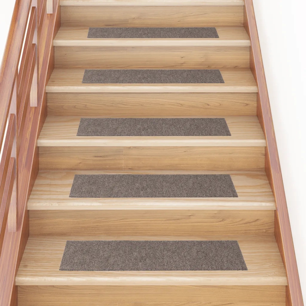 Tappetini per scale autoadesivi 15 pz | Gradini per Scale 76x20 cm beige rettangolari