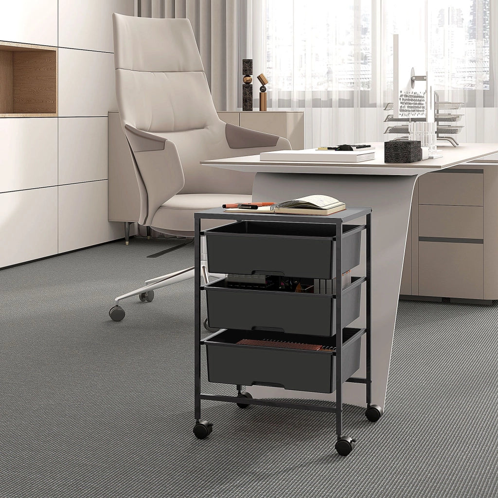 Carrello di servizio a 3 livelli ¨C Minimal ¨C acciaio