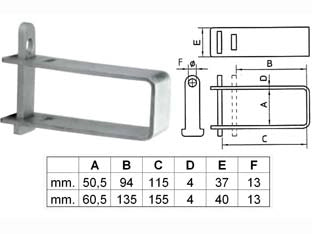 CRAVATTA BLOCCACANCELLO IN ACCIAIO PAL24  media (PAL240065)    CORBIN