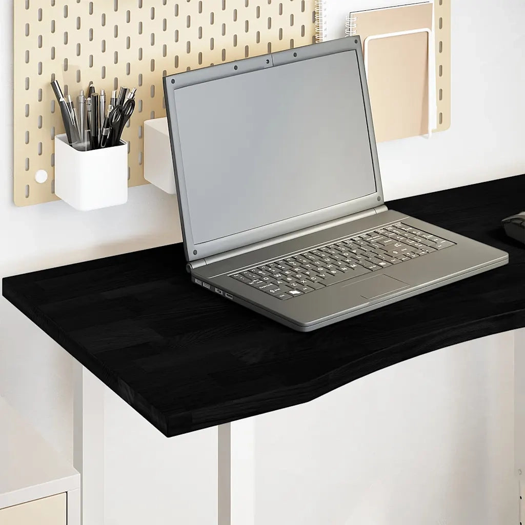 Piano Scrivania Marrone Scuro 100x50x2,5 cm in Rovere Massello 4009028