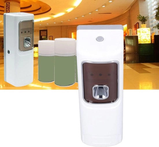 Dispensatore di profumo automatico per parete, 3 modalità di spruzzo, spazzola automatica per interni, camera da letto, ufficio, luogo commerciale, dispensatore di sapone.