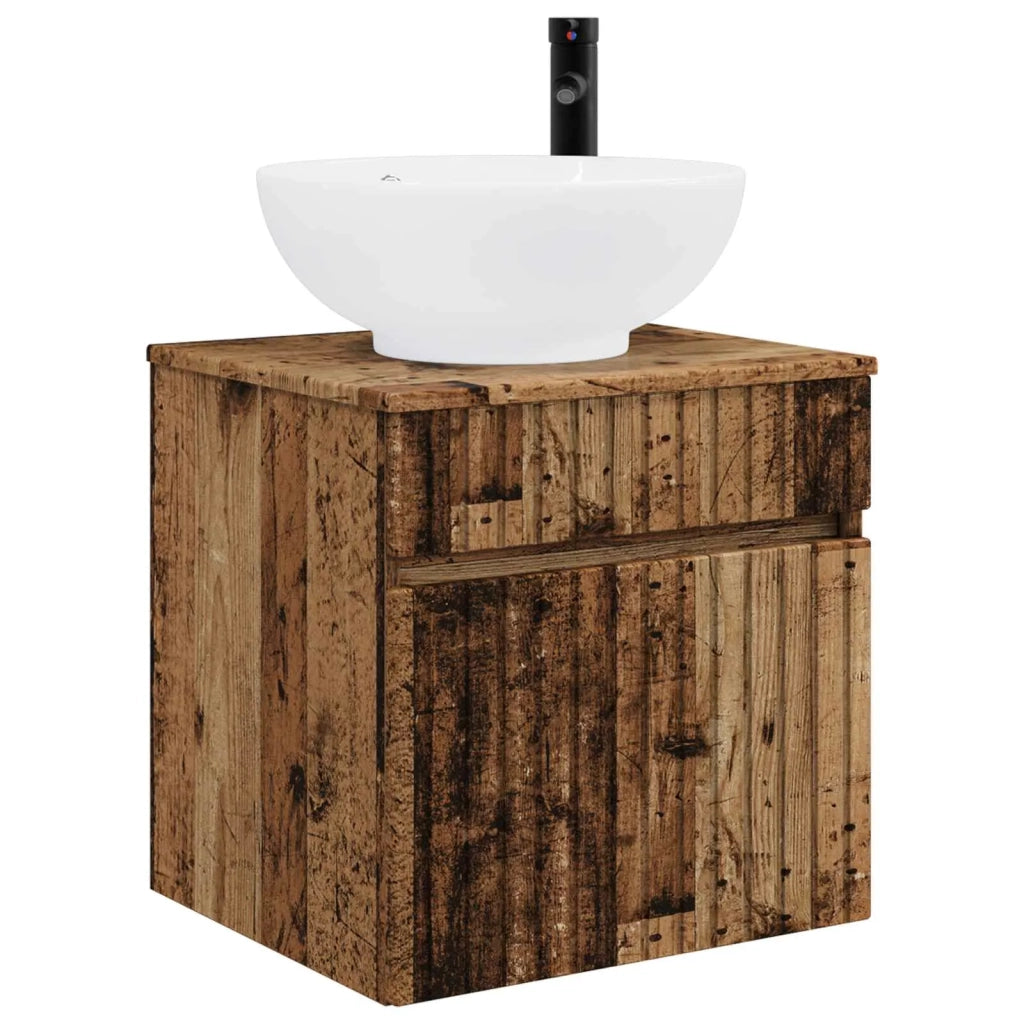 Set di Armadi da Bagno 4 pz Legno antico Legno ingegnerizzato 3406629