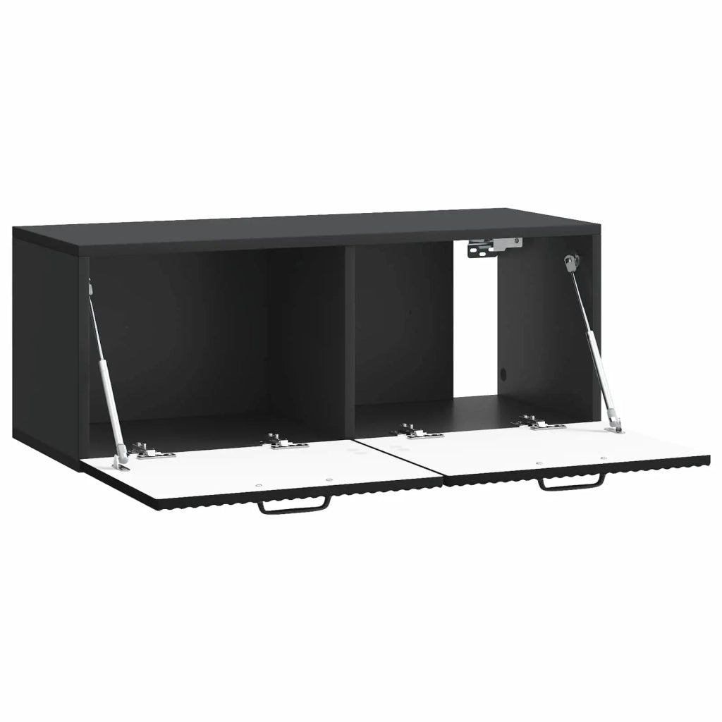 Mobile TV da Muro | Armadietto TV | Mobile Porta TV Nero 78,5 x 31 x 30 cm