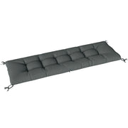 Cuscino per Lettino Prendisole ¨C Xylo ¨C Memory Foam Grigio Scuro 198x65x13cm