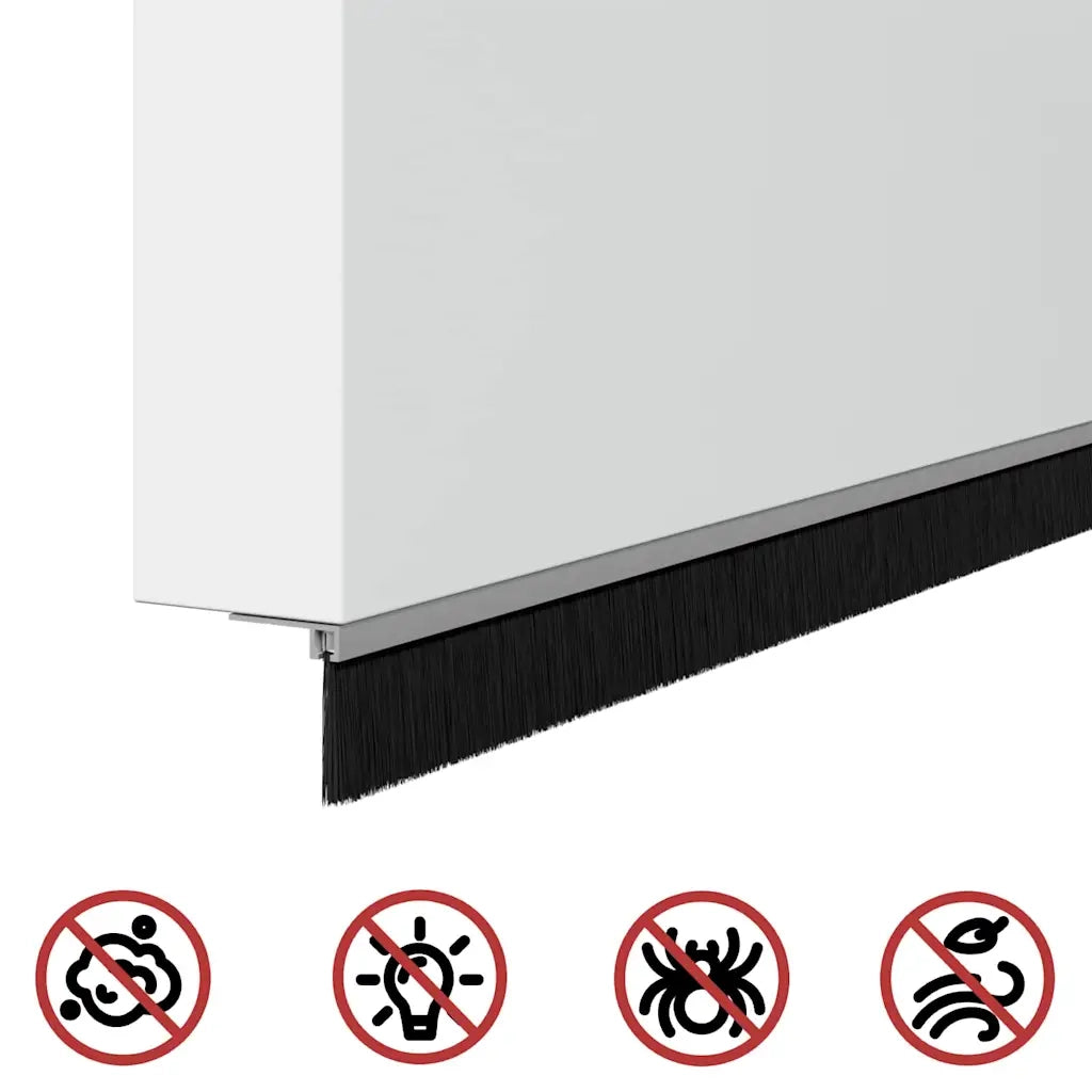 Spazzole per porte a vite 6 pcs Argento 100 cm 42019502