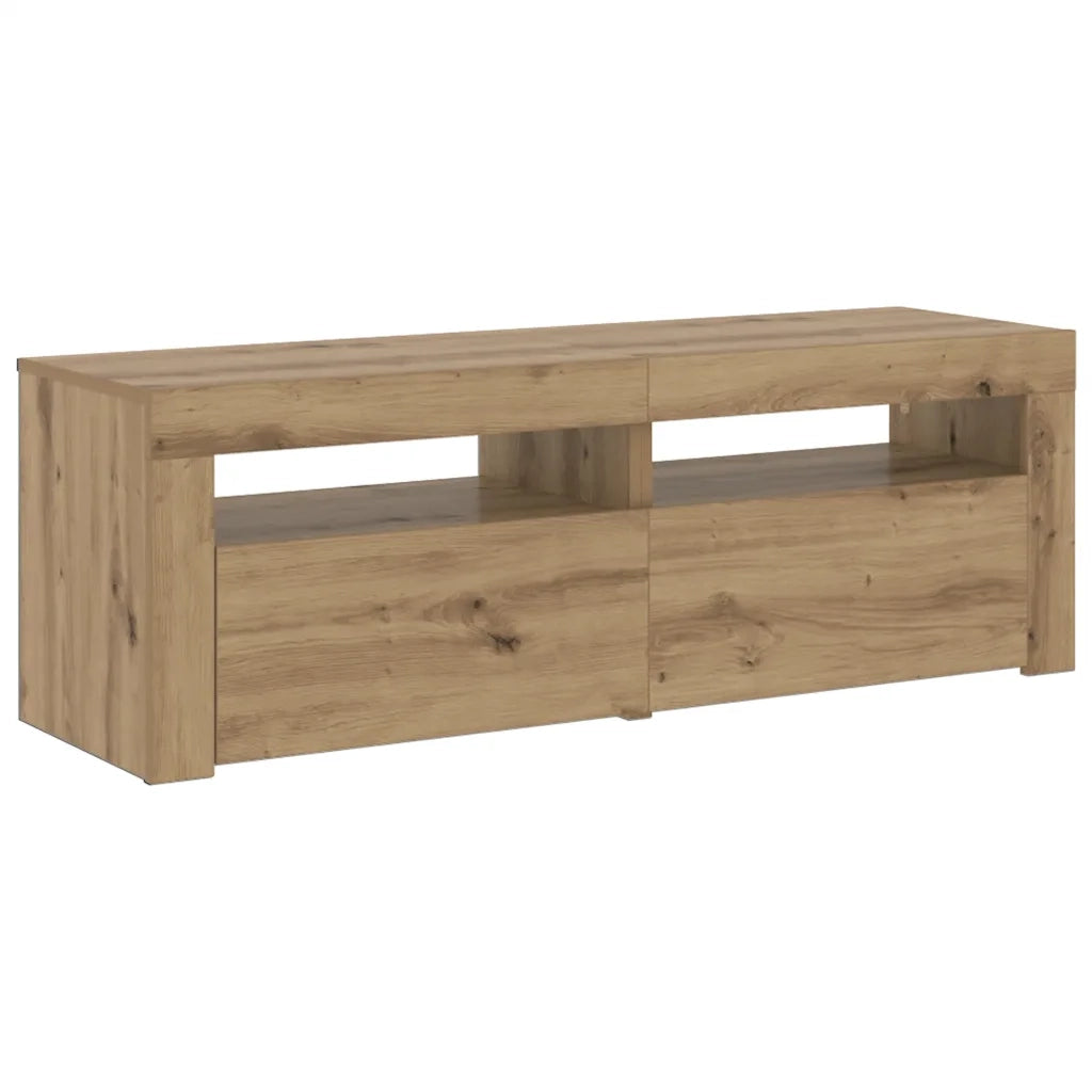 Mobile Porta TV con LED-Mobile per TV-Credenza TV Artigianale 120x35x40 cm Multistrato 803023