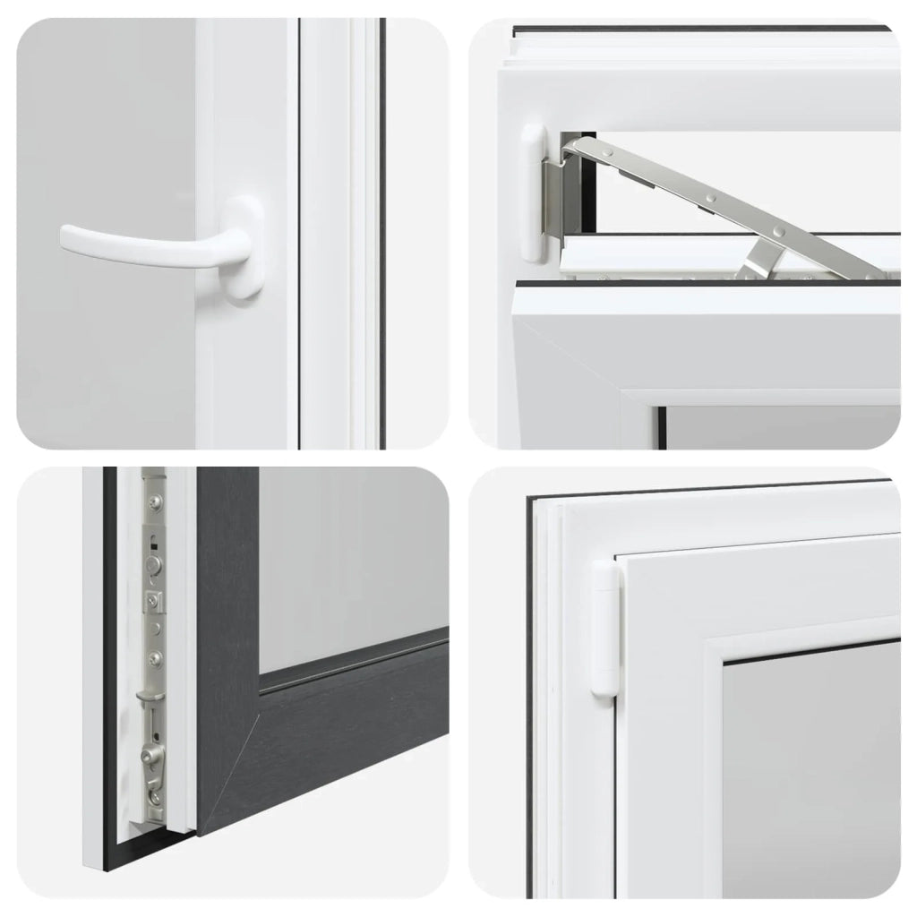 Finestra per Soffitta RISOR 50 x 75 cm PVC e Vetro Antracite CFW2586617