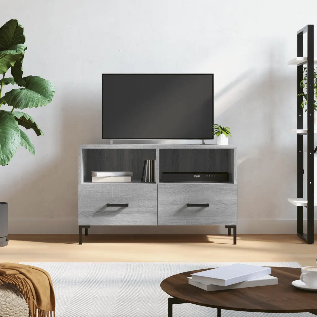 Mobile TV | Armadietto TV | Mobile Porta TV Grigio Sonoma 80x36x50 cm in Legno Multistrato
