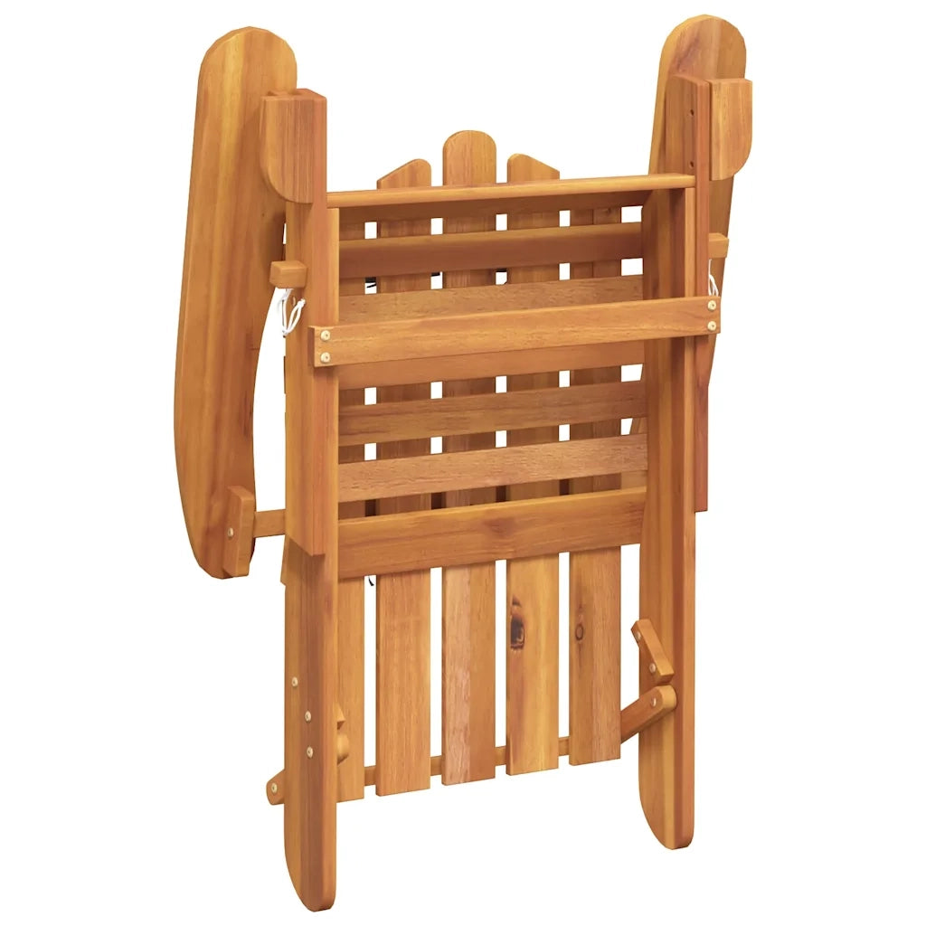 Sedia Adirondack Giardino con Poggiapiedi Legno Massello Acacia 360033