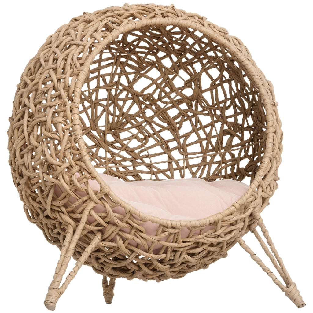 Letto per gatti ¨C zephmum ¨C beige, ?52x58 cm, con cuscino