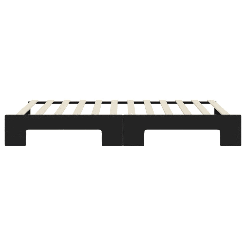 Divano letto | Sof¨¤ letto | Letto singolo Estraibile Nero 100x200 cm in Velluto