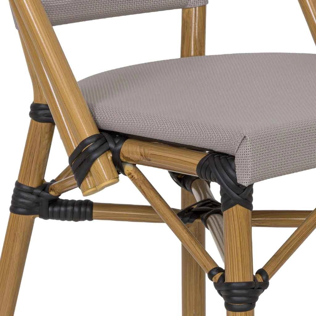 Chaise longue in alluminio grigio e ruggine sintetico 46x58x89 cm