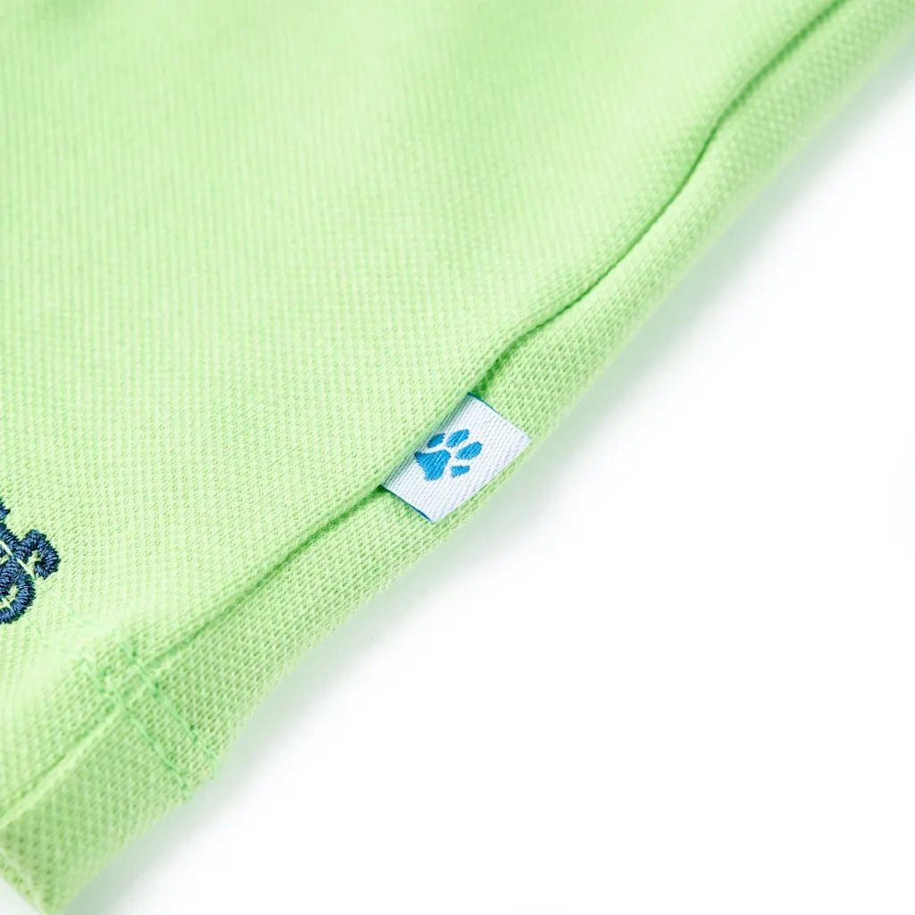 Polo da Bambino Verde Neon 104 12155