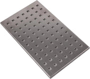 Copertura in acciaio inossidabile 123x200 mm per copertura di scarico doccia.
