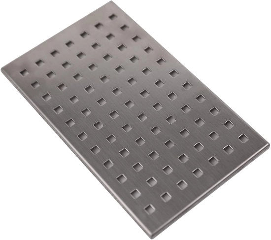 Copertura in acciaio inossidabile 123x200 mm per copertura di scarico doccia.