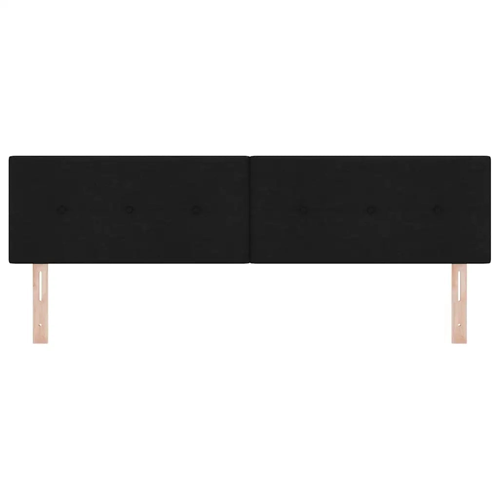 Testiera | Testata LED con strisce LED con Testiera | Testata Nero 180 cm Tessuto
