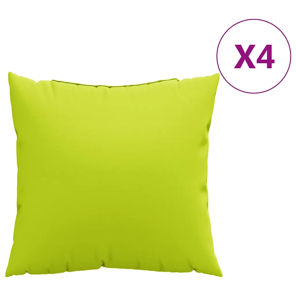 Cuscini per divano 4 pz Verde brillante 60x60 cm in Tessuto 377795
