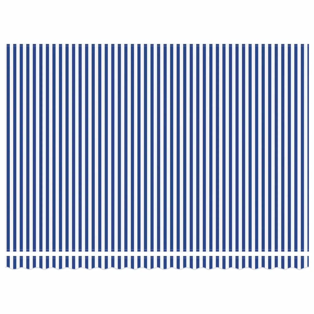 Tettuccio Elettrico Retrattile Blu e Bianco 5 × 3,5 m 3421085