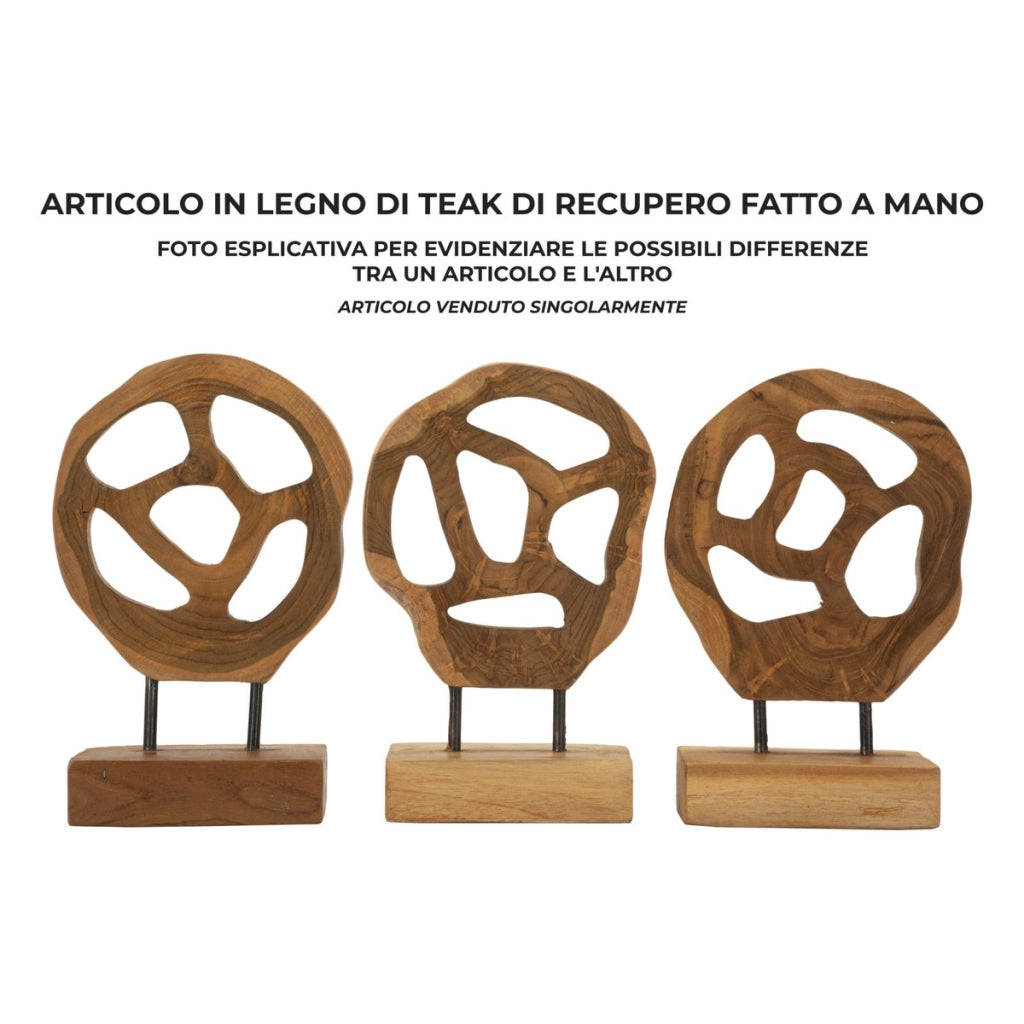 Scultura Radice 6, Marrone, Legno, 18x10x27 cm