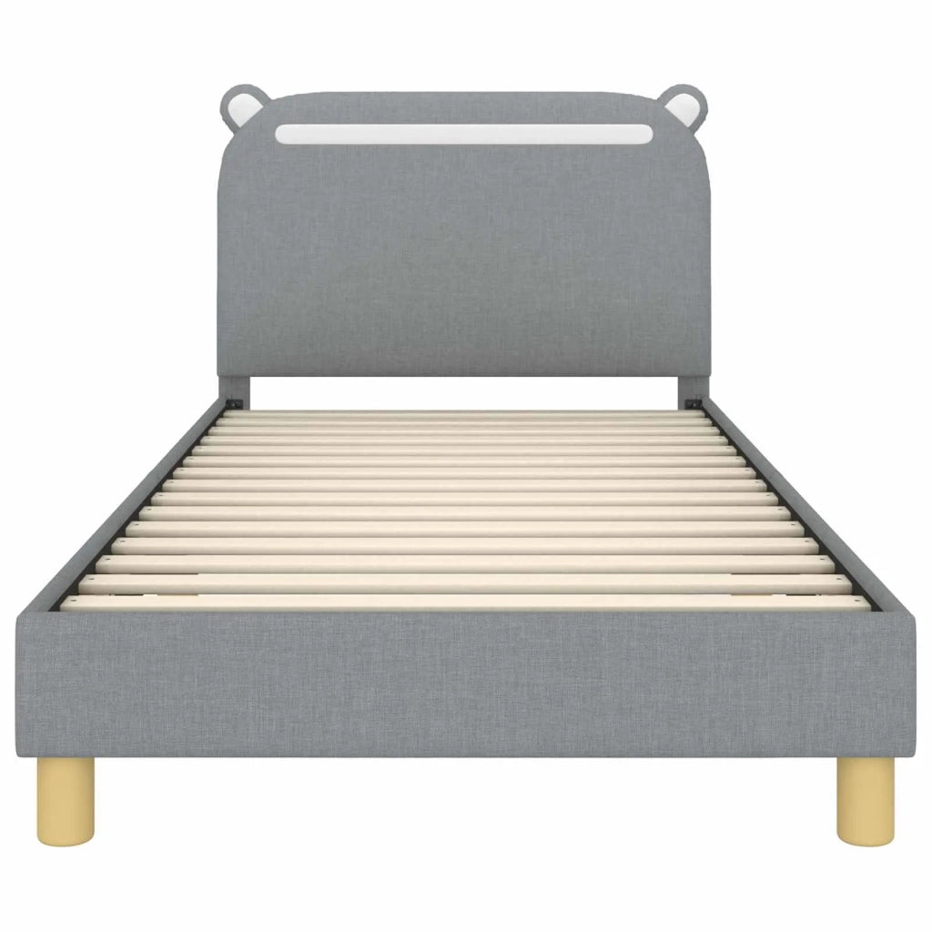Struttura letto bambini con testata Grigio chiaro 90 x 200 cm 42011224