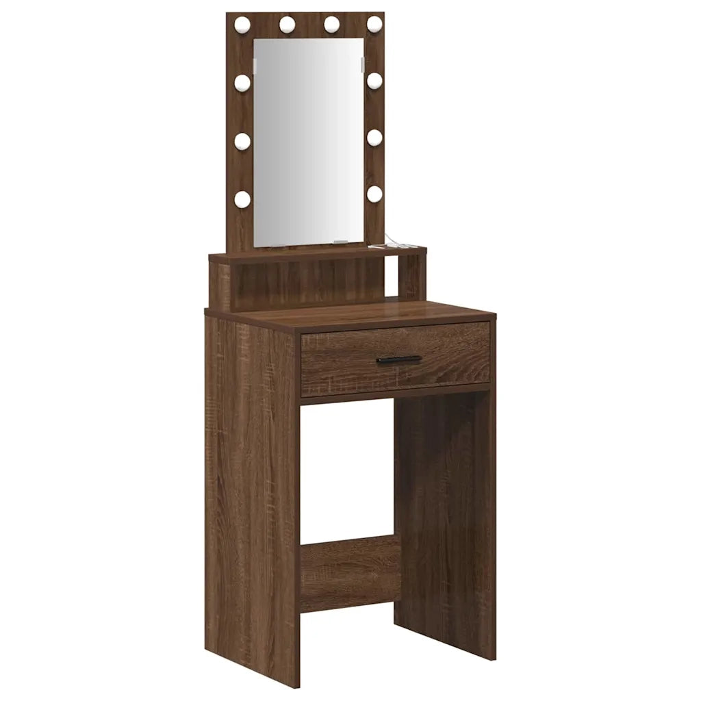 Toeletta | Tavolo da Trucco Marrone 50 x 41 x 140 cm Legno multistrato