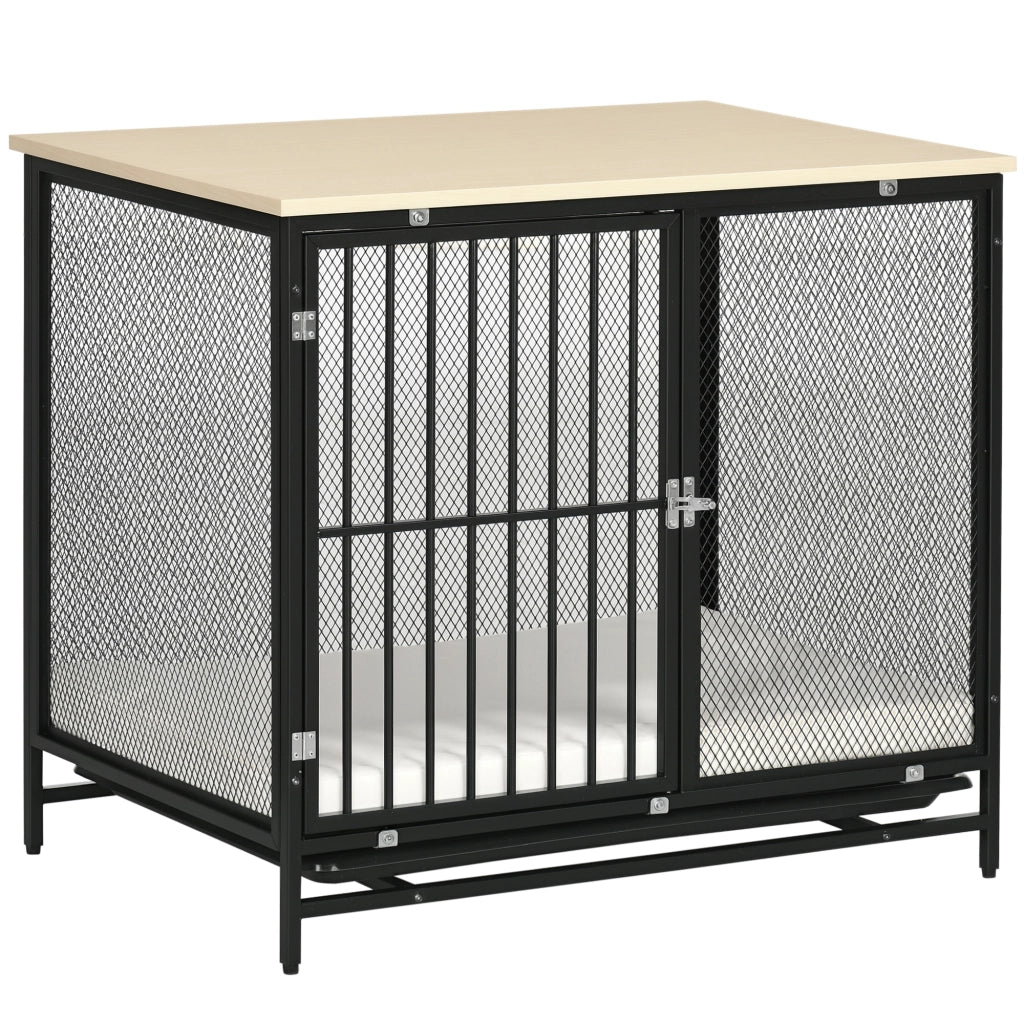 Gabbia per Cani ¨C Zephmum ¨C Nero, 80x55x71 cm