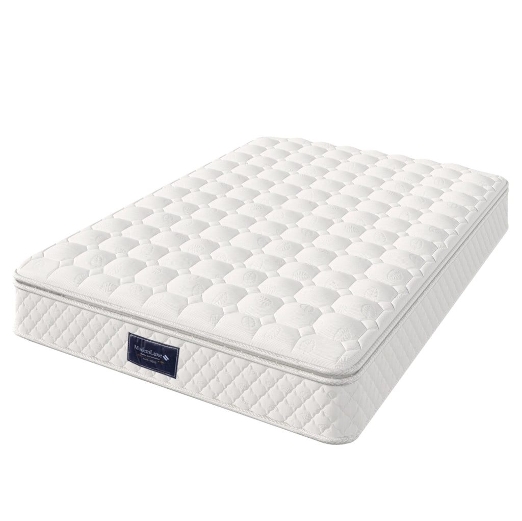 Materasso 7 zone 140x200 cm H3 con molle insacchettate; rivestimento in poliestere bianco; altezza 25 cm