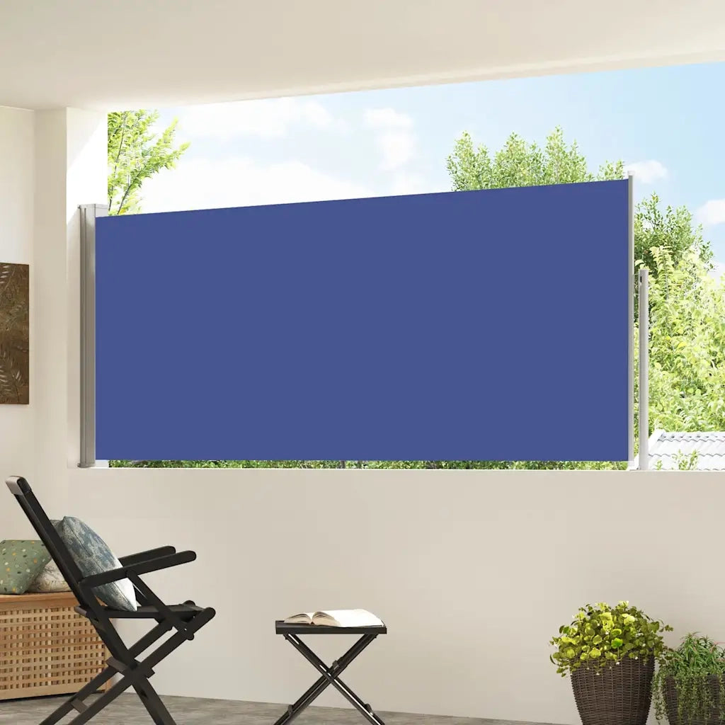 Tenda da Sole Laterale Retrattile-Tenda parasole per balcone 120 x 300 cm Blu