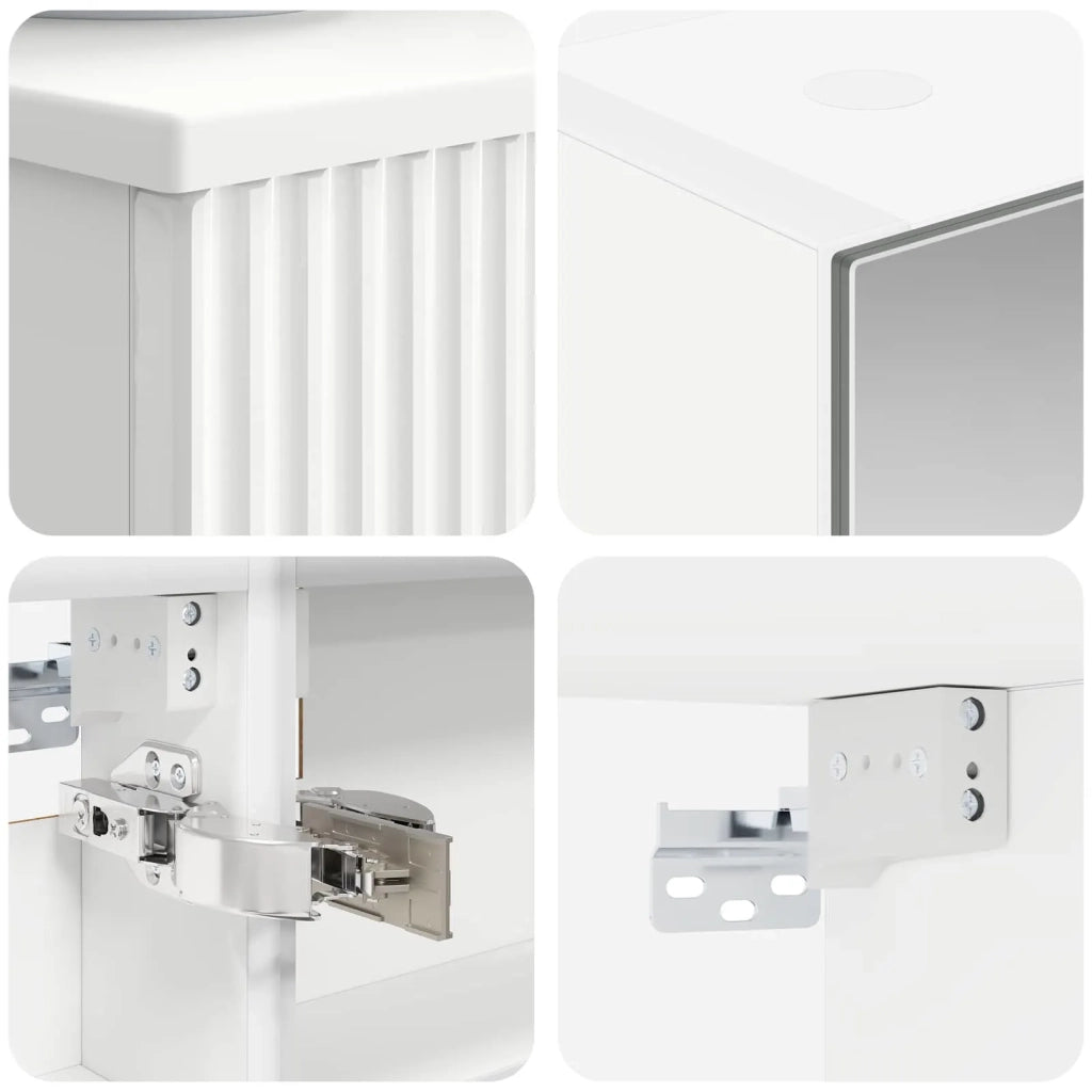 Set di mobili per il bagno 5 pz Bianco 3407263