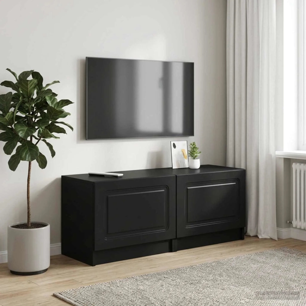 Mobile TV Nero Legno ingegnerizzato 897776