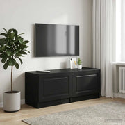 Mobile TV Nero Legno ingegnerizzato 897776