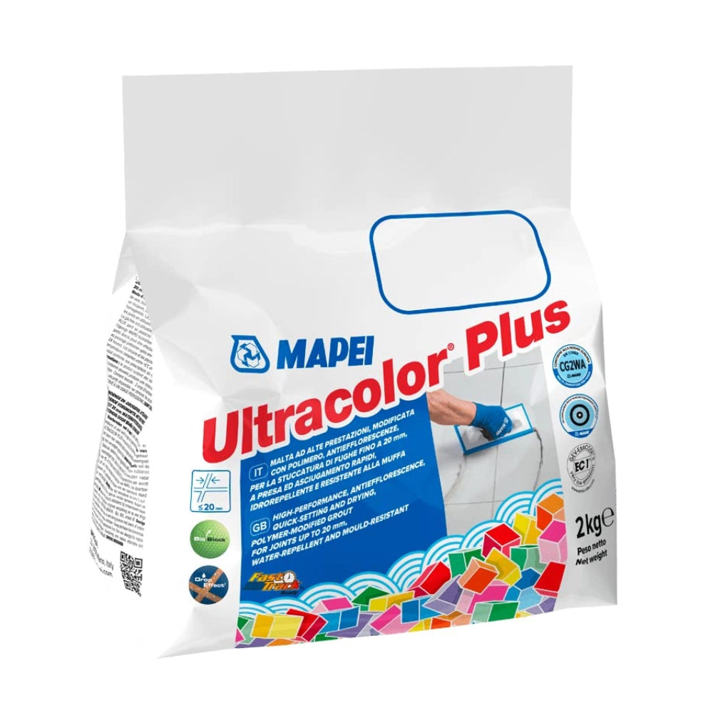 Stucco fughe resistente muffa antieffluorescenze ceramiche ultracolor plus 2 kg *** colore- manhattan - 110, confezio...