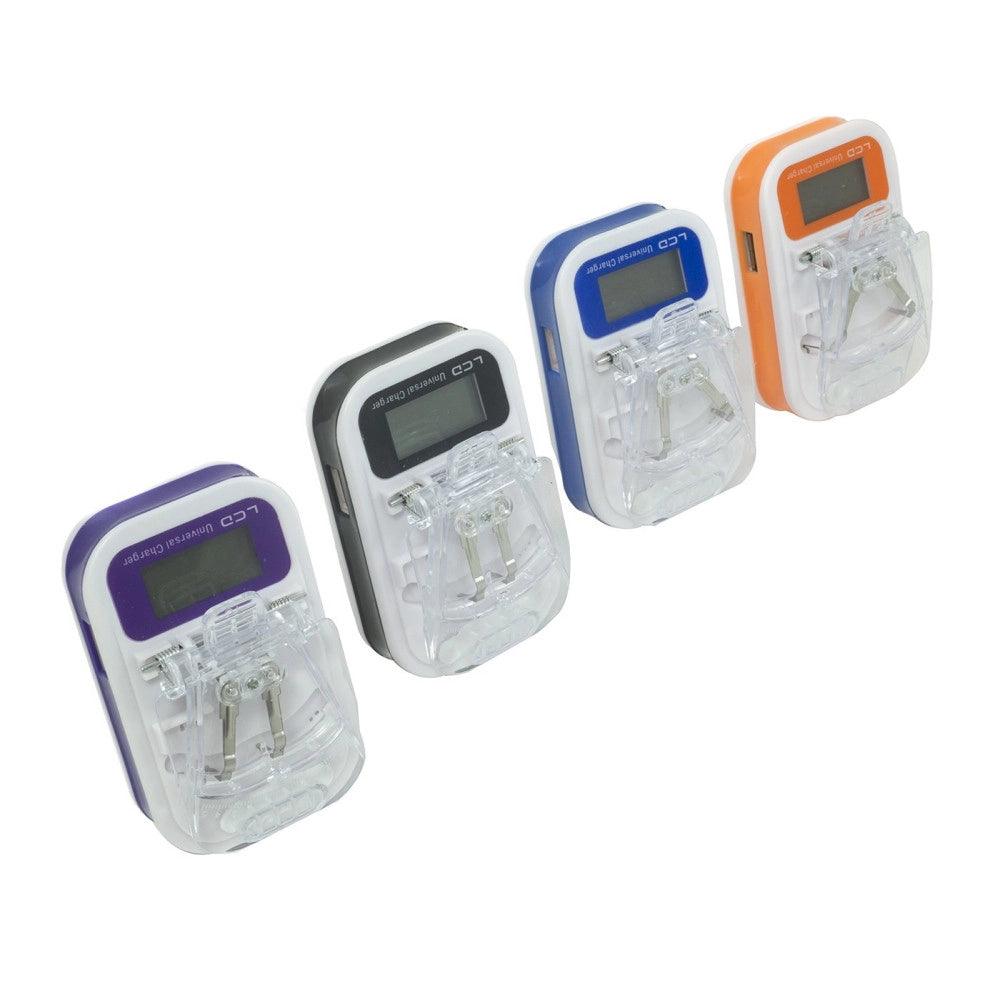 Trade Shop - Carica Batteria Universale Caricatore Lcd Usb Per Cellulari Fotocamera Cellulare -
