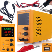 Zasilatore da Laboratorio AmpPulse RAPEP-3210 32V 10A – Precisione Elevata, Display Chiaro | Protezione ROSFIX