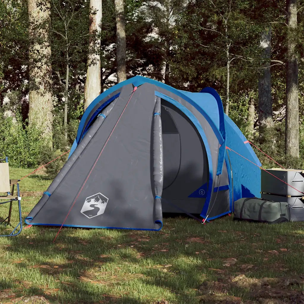 Tenda da campeggio | Tenda da campo a Cupola per 2 Persone Blu Impermeabile