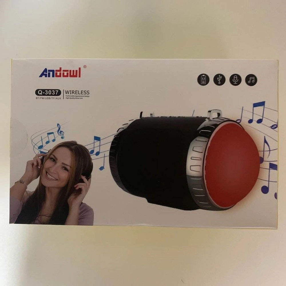 Trade Shop - Altoparlante Wireless Bluetooth Senza Fili Portatile Usb/fm/tf/aux Musica Q-3037 -