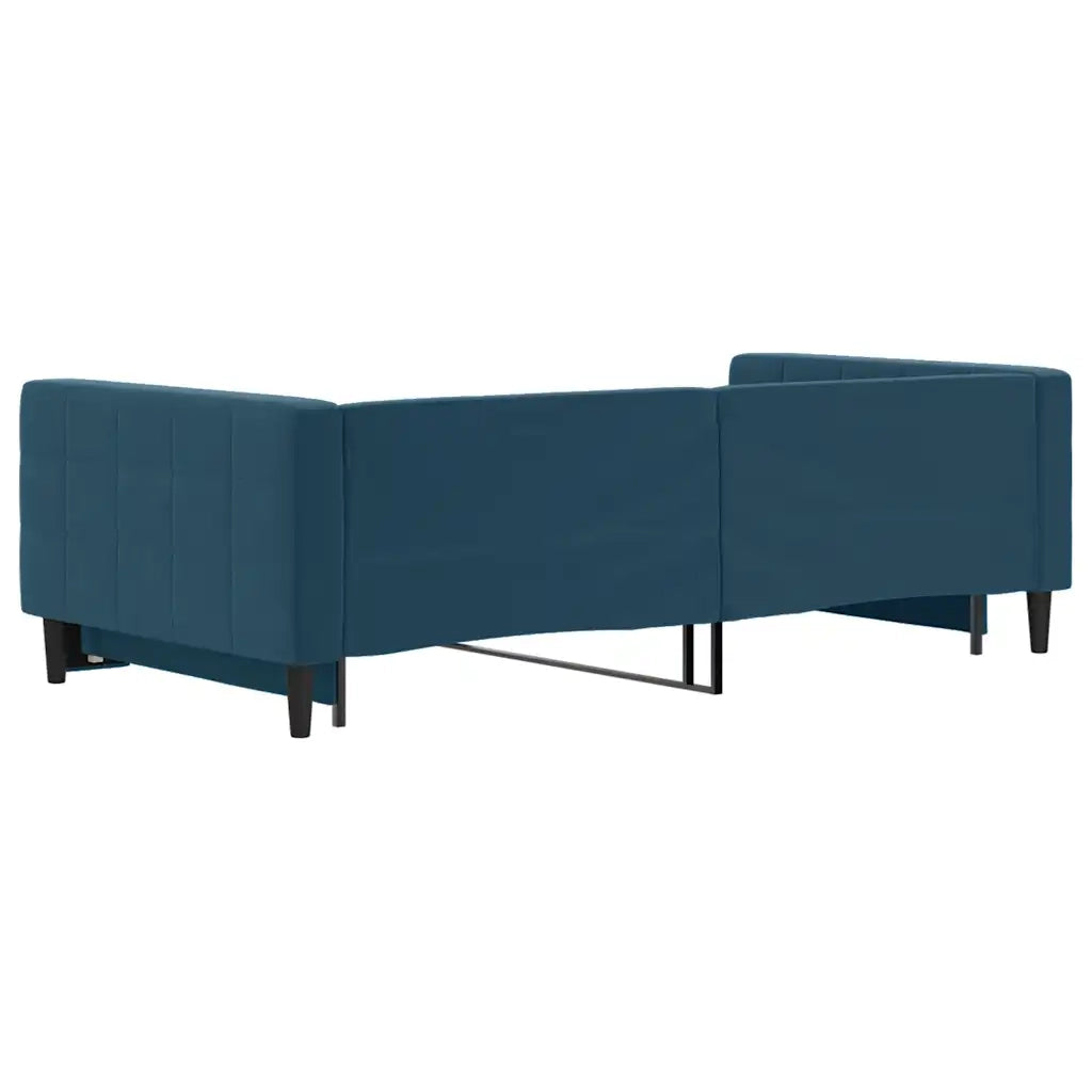 Divano letto | Sof¨¤ letto | Letto singolo Estraibile Blu 100x200 cm in Velluto