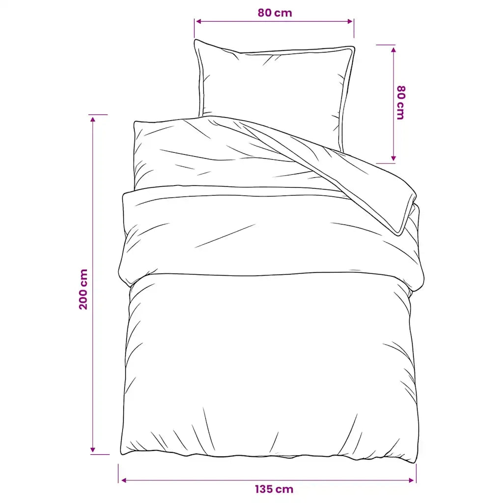 Set Copripiumino Rosa 135x200 cm in Cotone CFW1696100