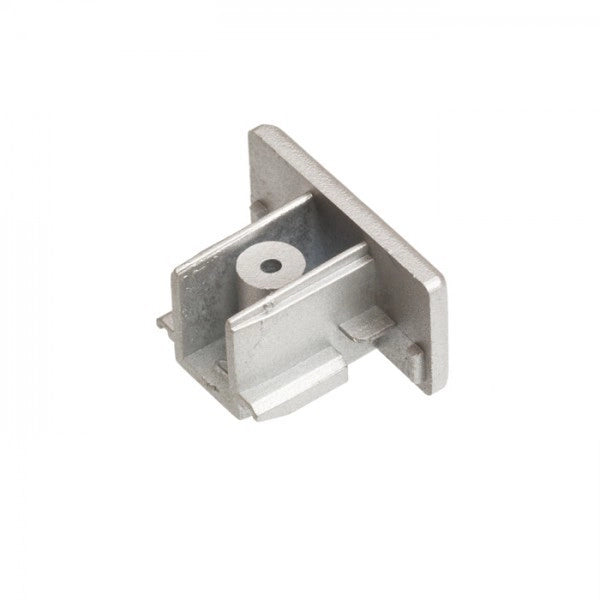1F copertura terminale per binario monofase grigio argento 10pz.