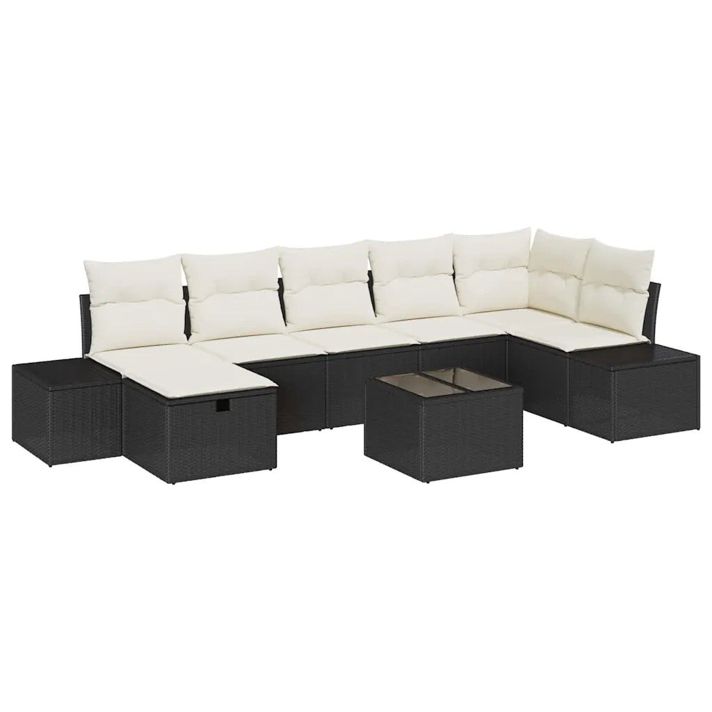 Set di divani con cuscino 8 pcs polyrattan