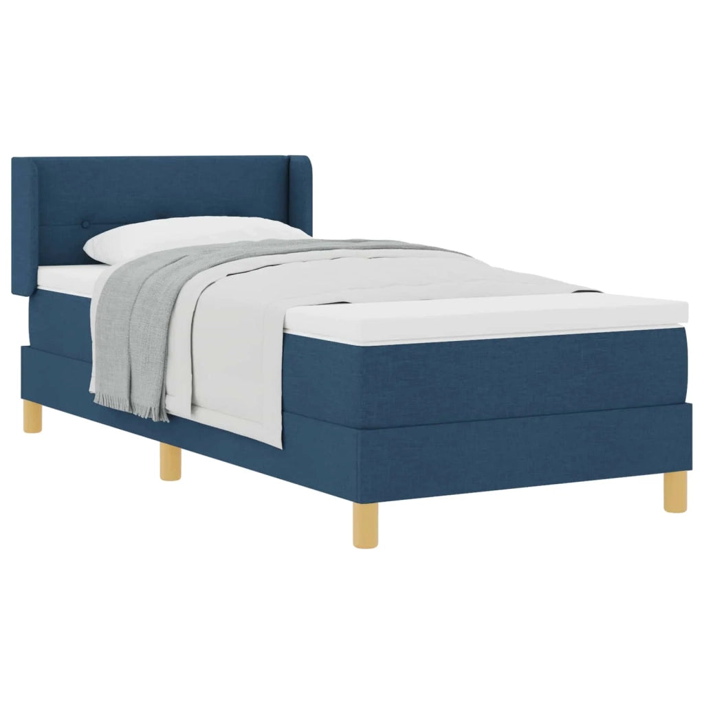 <strong>Letto a Molle< / strong> Blu 100 x 200 cm Tessuto