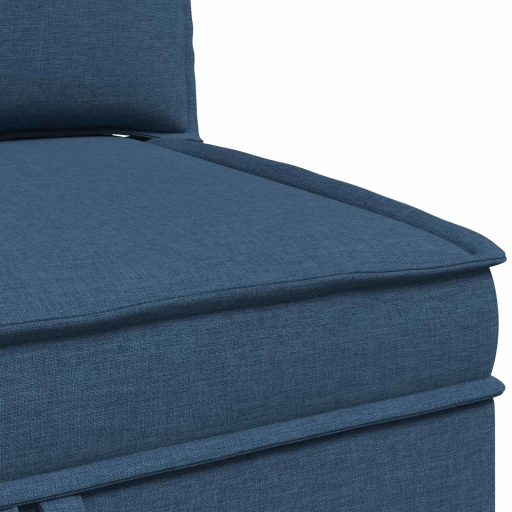 Set di mobili per il soggiorno con cuscino 3 pcs Blu Tessuto 3413713