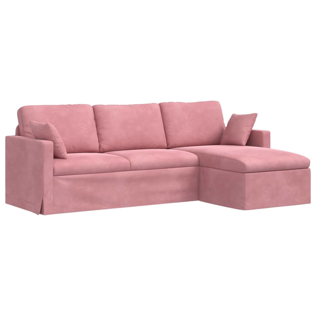 Divano Rosa 198 x 134 x 80 cm Velluto