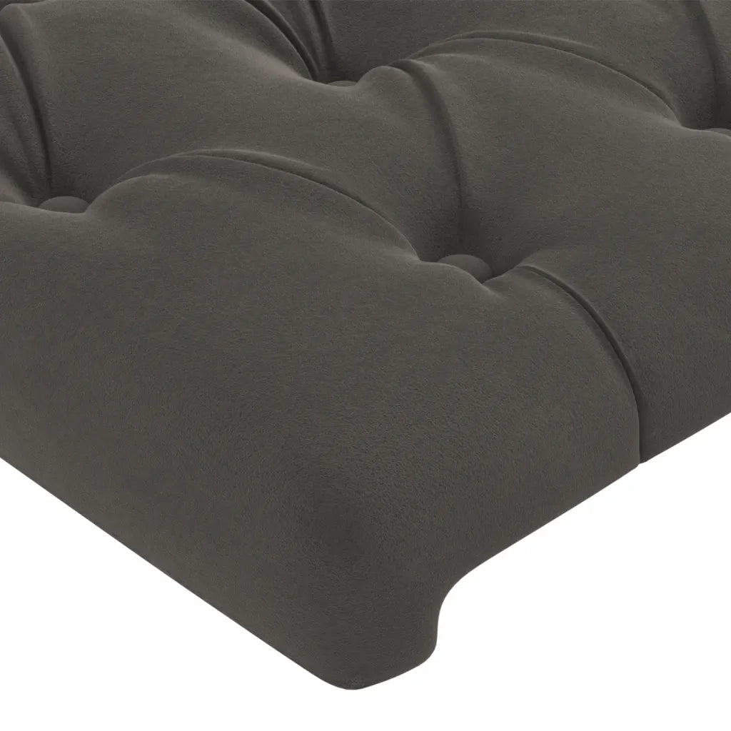 Testiera Grigio Scuro 180x7x78/88 cm in Velluto 346377