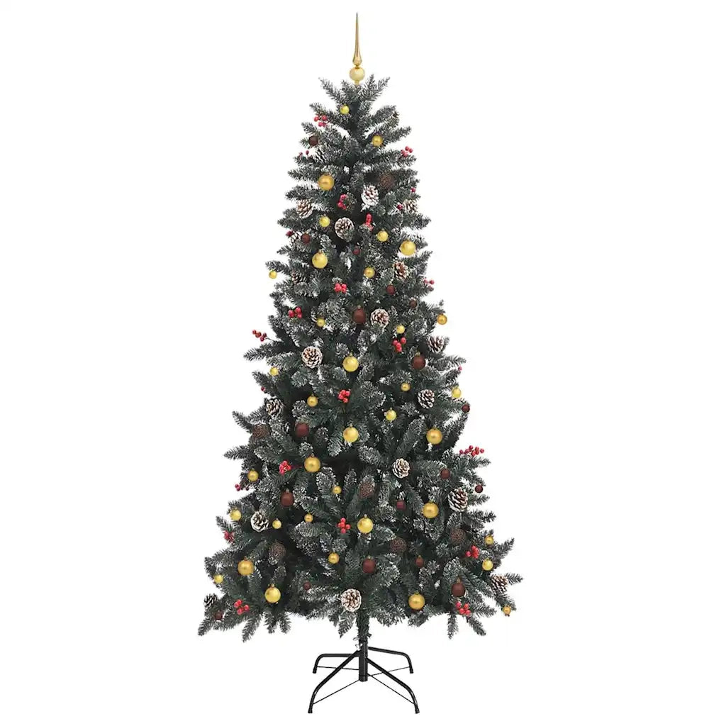 Albero di Natale artificiale con 300 LED Verde 240 cm 3395901