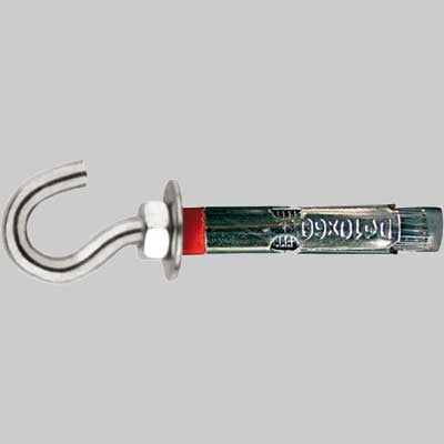 TASSELLO PESANTE CON GANCIO - M12 x 80 mm Ø 16 - 10 pezzi - NOBEX