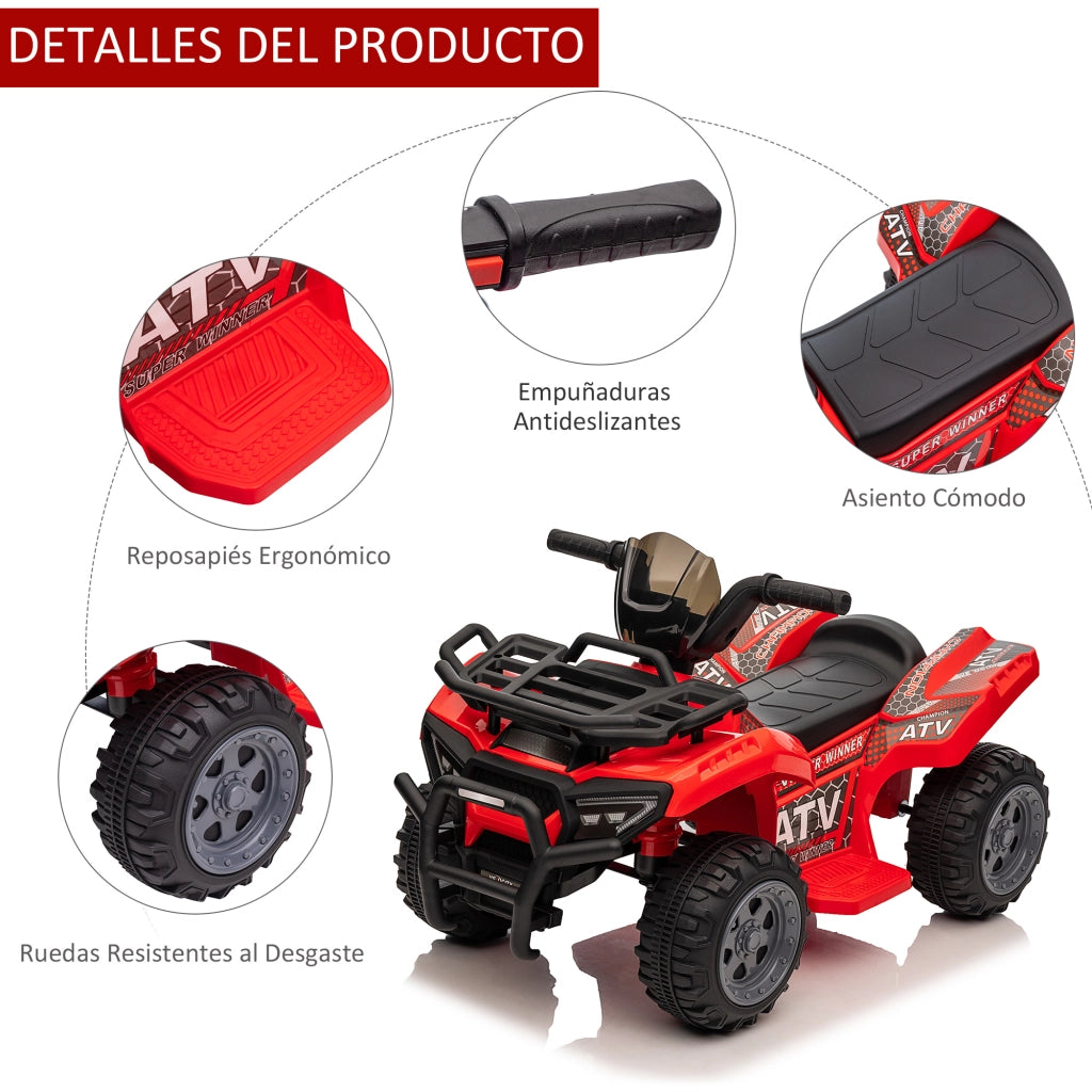 Auto Elettrica per Bambini ¨C zephmum ¨C 70x42x45 cm Rosso