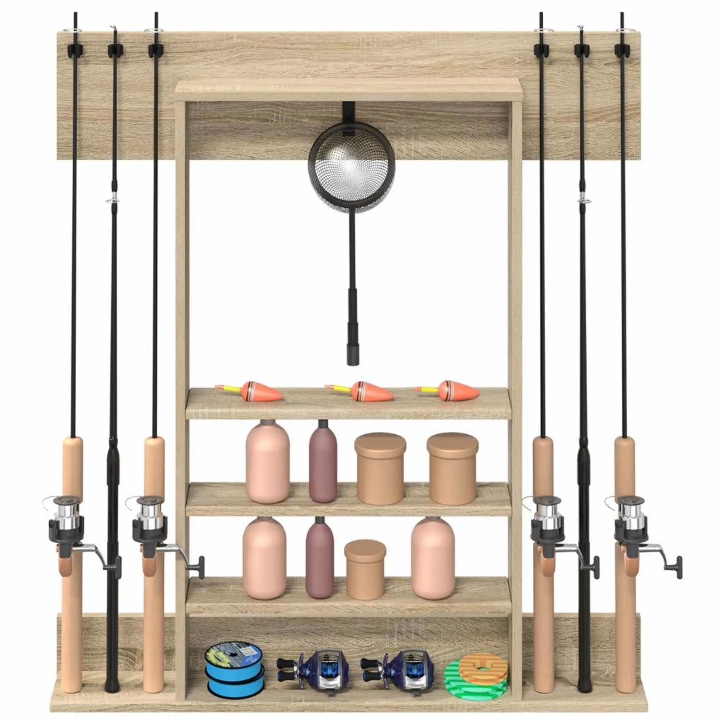 Supporto per canna da pesca da parete Legno ingegnerizzato 3429718