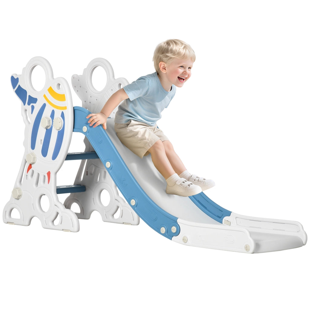 Scivolo per bambini 18-36 mesi ¨C Xylo ¨C 3 gradini antiscivolo grigio 157x46,5x80 cm