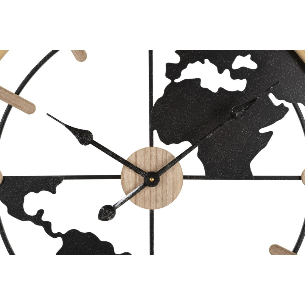 Orologio da Parete VKH249, Nero, Metallo, 60x5x60 cm